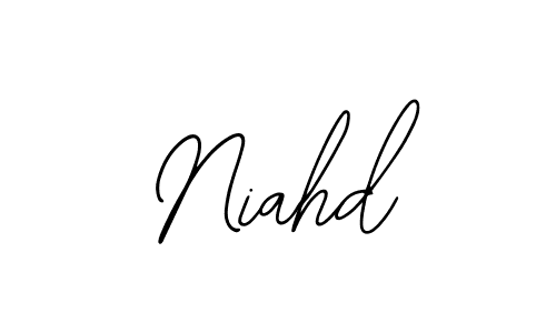 You should practise on your own different ways (Bearetta-2O07w) to write your name (Niahd) in signature. don't let someone else do it for you. Niahd signature style 12 images and pictures png