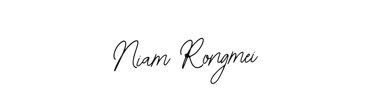 Create a beautiful signature design for name Niam Rongmei. With this signature (Bearetta-2O07w) fonts, you can make a handwritten signature for free. Niam Rongmei signature style 12 images and pictures png