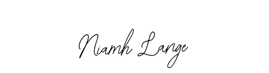 Bearetta-2O07w is a professional signature style that is perfect for those who want to add a touch of class to their signature. It is also a great choice for those who want to make their signature more unique. Get Niamh Lange name to fancy signature for free. Niamh Lange signature style 12 images and pictures png