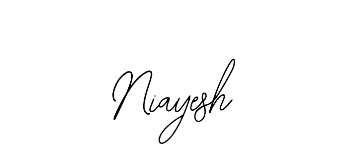 if you are searching for the best signature style for your name Niayesh. so please give up your signature search. here we have designed multiple signature styles  using Bearetta-2O07w. Niayesh signature style 12 images and pictures png