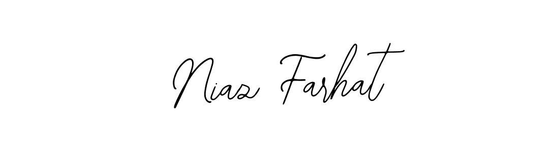 Bearetta-2O07w is a professional signature style that is perfect for those who want to add a touch of class to their signature. It is also a great choice for those who want to make their signature more unique. Get Niaz Farhat name to fancy signature for free. Niaz Farhat signature style 12 images and pictures png
