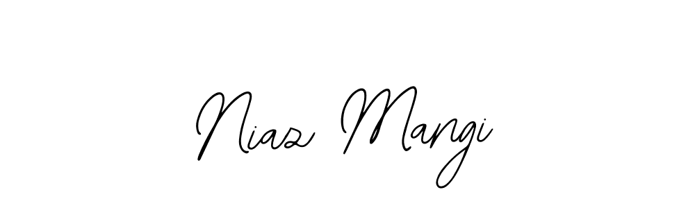 The best way (Bearetta-2O07w) to make a short signature is to pick only two or three words in your name. The name Niaz Mangi include a total of six letters. For converting this name. Niaz Mangi signature style 12 images and pictures png