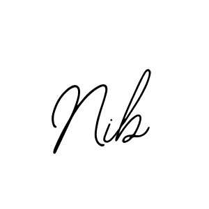 Also You can easily find your signature by using the search form. We will create Nib name handwritten signature images for you free of cost using Bearetta-2O07w sign style. Nib signature style 12 images and pictures png