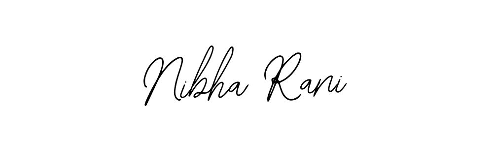 Create a beautiful signature design for name Nibha Rani. With this signature (Bearetta-2O07w) fonts, you can make a handwritten signature for free. Nibha Rani signature style 12 images and pictures png