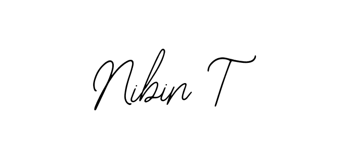 Use a signature maker to create a handwritten signature online. With this signature software, you can design (Bearetta-2O07w) your own signature for name Nibin T. Nibin T signature style 12 images and pictures png