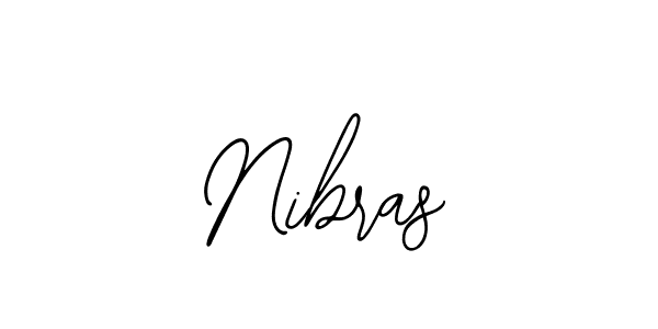 Use a signature maker to create a handwritten signature online. With this signature software, you can design (Bearetta-2O07w) your own signature for name Nibras. Nibras signature style 12 images and pictures png