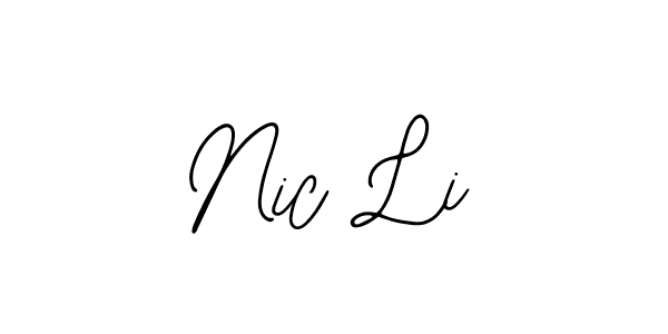 Also we have Nic Li name is the best signature style. Create professional handwritten signature collection using Bearetta-2O07w autograph style. Nic Li signature style 12 images and pictures png