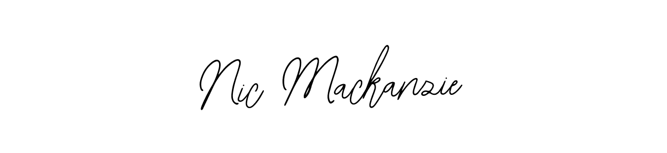 How to make Nic Mackanzie name signature. Use Bearetta-2O07w style for creating short signs online. This is the latest handwritten sign. Nic Mackanzie signature style 12 images and pictures png