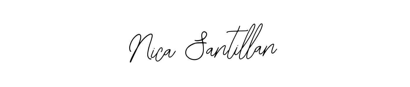 Nica Santillan stylish signature style. Best Handwritten Sign (Bearetta-2O07w) for my name. Handwritten Signature Collection Ideas for my name Nica Santillan. Nica Santillan signature style 12 images and pictures png