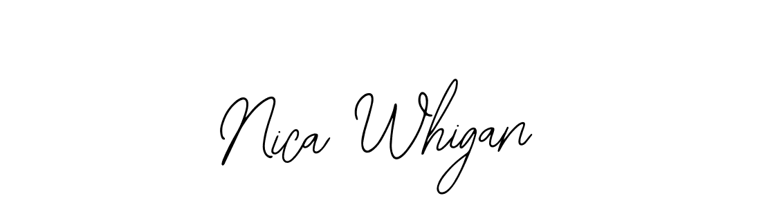 This is the best signature style for the Nica Whigan name. Also you like these signature font (Bearetta-2O07w). Mix name signature. Nica Whigan signature style 12 images and pictures png