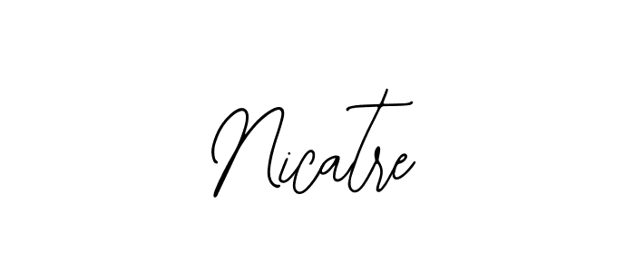 Make a beautiful signature design for name Nicatre. Use this online signature maker to create a handwritten signature for free. Nicatre signature style 12 images and pictures png