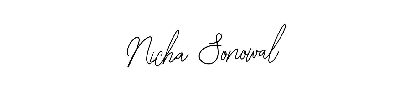 Nicha Sonowal stylish signature style. Best Handwritten Sign (Bearetta-2O07w) for my name. Handwritten Signature Collection Ideas for my name Nicha Sonowal. Nicha Sonowal signature style 12 images and pictures png