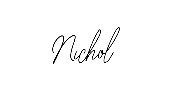 How to Draw Nichol signature style? Bearetta-2O07w is a latest design signature styles for name Nichol. Nichol signature style 12 images and pictures png