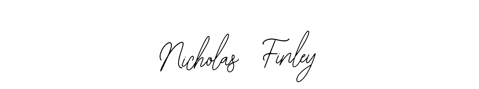 How to Draw Nicholas  Finley signature style? Bearetta-2O07w is a latest design signature styles for name Nicholas  Finley. Nicholas  Finley signature style 12 images and pictures png