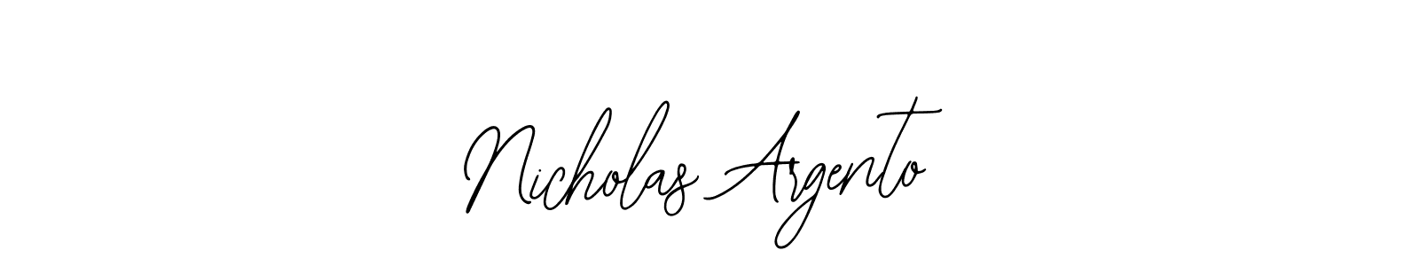 Similarly Bearetta-2O07w is the best handwritten signature design. Signature creator online .You can use it as an online autograph creator for name Nicholas Argento. Nicholas Argento signature style 12 images and pictures png