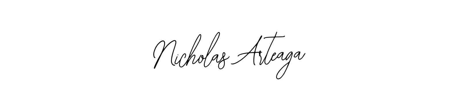 How to make Nicholas Arteaga signature? Bearetta-2O07w is a professional autograph style. Create handwritten signature for Nicholas Arteaga name. Nicholas Arteaga signature style 12 images and pictures png