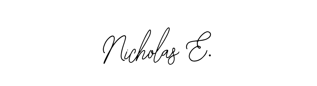 Create a beautiful signature design for name Nicholas E.. With this signature (Bearetta-2O07w) fonts, you can make a handwritten signature for free. Nicholas E. signature style 12 images and pictures png