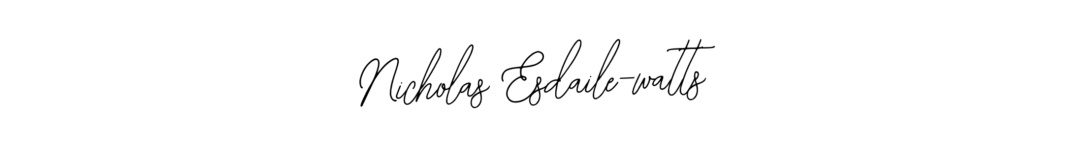 Also You can easily find your signature by using the search form. We will create Nicholas Esdaile-watts name handwritten signature images for you free of cost using Bearetta-2O07w sign style. Nicholas Esdaile-watts signature style 12 images and pictures png