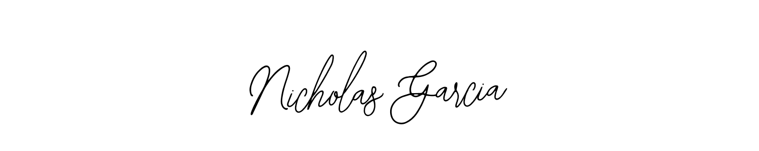 How to make Nicholas Garcia name signature. Use Bearetta-2O07w style for creating short signs online. This is the latest handwritten sign. Nicholas Garcia signature style 12 images and pictures png
