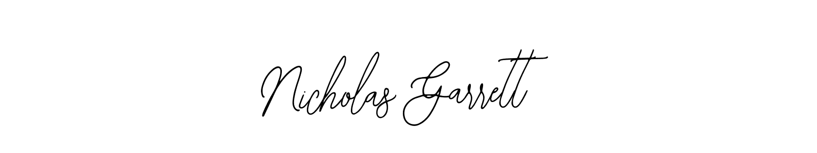 Nicholas Garrett stylish signature style. Best Handwritten Sign (Bearetta-2O07w) for my name. Handwritten Signature Collection Ideas for my name Nicholas Garrett. Nicholas Garrett signature style 12 images and pictures png