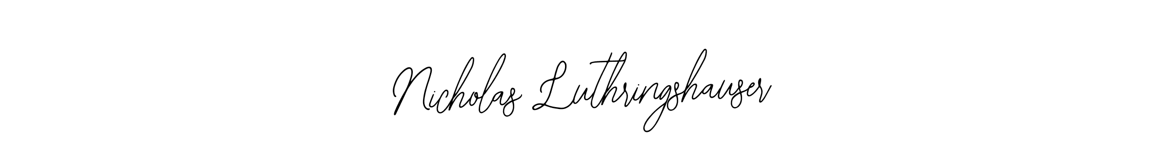 How to make Nicholas Luthringshauser signature? Bearetta-2O07w is a professional autograph style. Create handwritten signature for Nicholas Luthringshauser name. Nicholas Luthringshauser signature style 12 images and pictures png