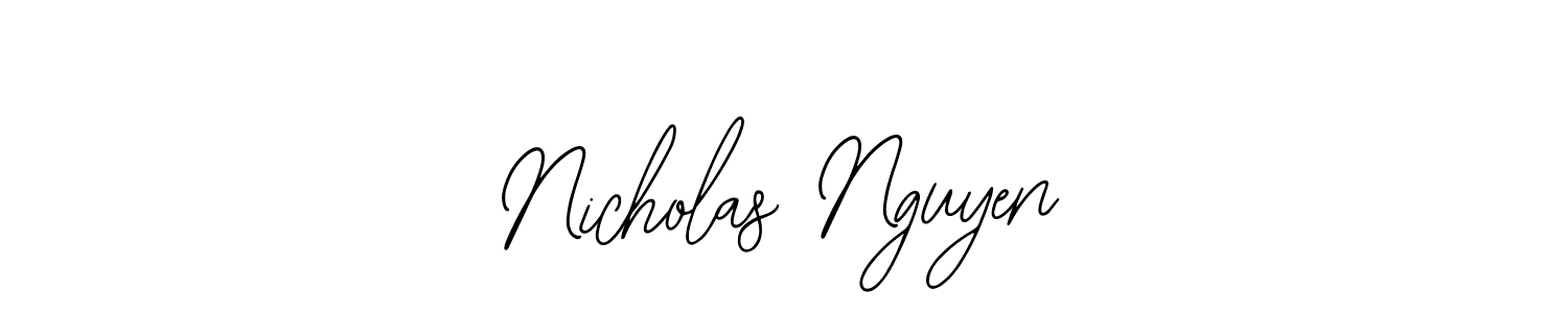 Similarly Bearetta-2O07w is the best handwritten signature design. Signature creator online .You can use it as an online autograph creator for name Nicholas Nguyen. Nicholas Nguyen signature style 12 images and pictures png