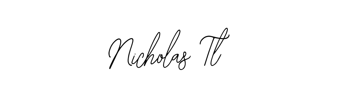 if you are searching for the best signature style for your name Nicholas Tl. so please give up your signature search. here we have designed multiple signature styles  using Bearetta-2O07w. Nicholas Tl signature style 12 images and pictures png