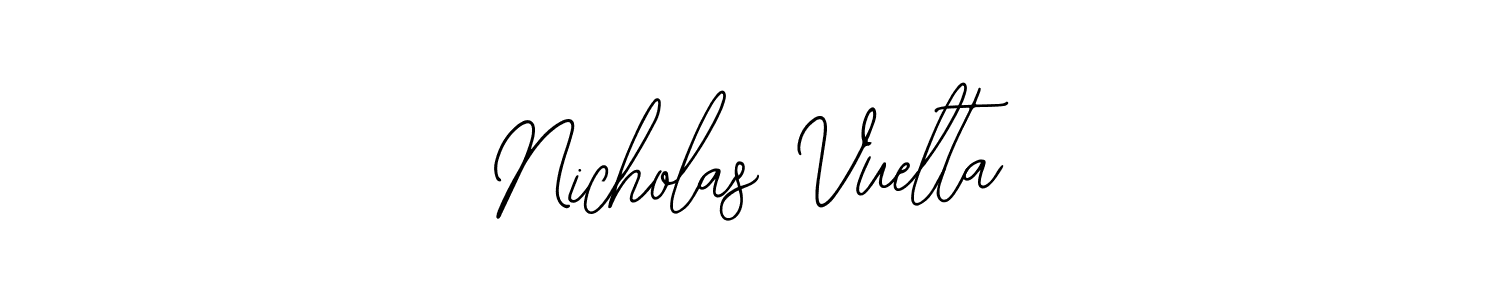 Nicholas Vuelta stylish signature style. Best Handwritten Sign (Bearetta-2O07w) for my name. Handwritten Signature Collection Ideas for my name Nicholas Vuelta. Nicholas Vuelta signature style 12 images and pictures png
