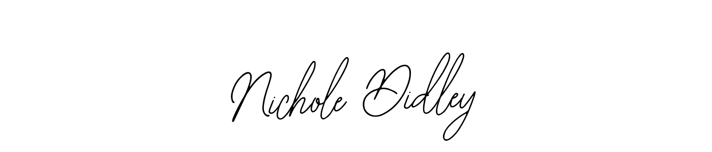if you are searching for the best signature style for your name Nichole Didley. so please give up your signature search. here we have designed multiple signature styles  using Bearetta-2O07w. Nichole Didley signature style 12 images and pictures png