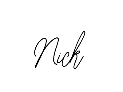 Nick stylish signature style. Best Handwritten Sign (Bearetta-2O07w) for my name. Handwritten Signature Collection Ideas for my name Nick. Nick signature style 12 images and pictures png