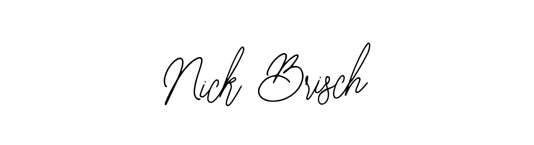 Use a signature maker to create a handwritten signature online. With this signature software, you can design (Bearetta-2O07w) your own signature for name Nick Brisch. Nick Brisch signature style 12 images and pictures png