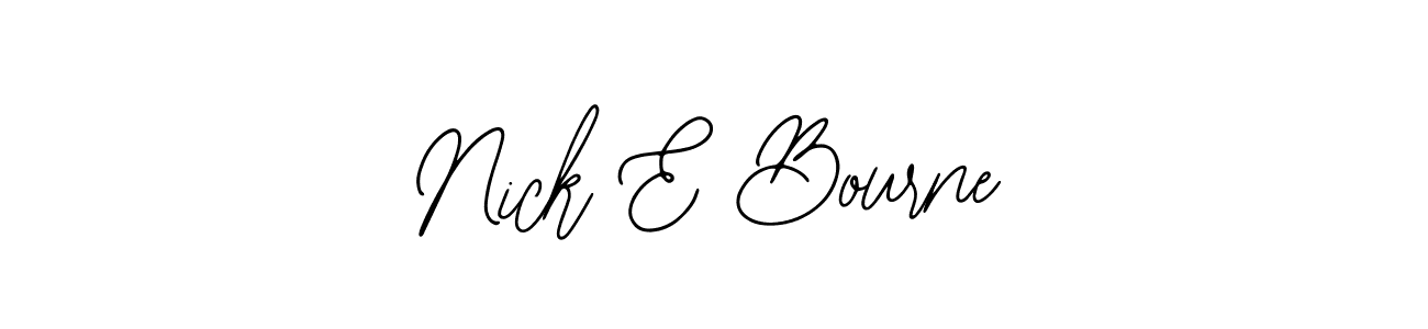 Use a signature maker to create a handwritten signature online. With this signature software, you can design (Bearetta-2O07w) your own signature for name Nick E Bourne. Nick E Bourne signature style 12 images and pictures png