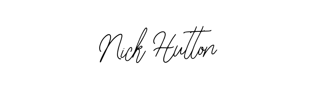 Use a signature maker to create a handwritten signature online. With this signature software, you can design (Bearetta-2O07w) your own signature for name Nick Hutton. Nick Hutton signature style 12 images and pictures png