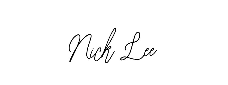 Nick Lee stylish signature style. Best Handwritten Sign (Bearetta-2O07w) for my name. Handwritten Signature Collection Ideas for my name Nick Lee. Nick Lee signature style 12 images and pictures png