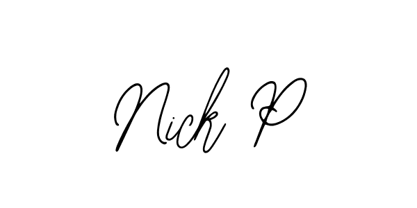 Best and Professional Signature Style for Nick P. Bearetta-2O07w Best Signature Style Collection. Nick P signature style 12 images and pictures png