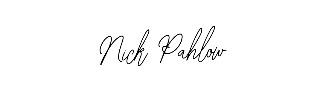 You should practise on your own different ways (Bearetta-2O07w) to write your name (Nick Pahlow) in signature. don't let someone else do it for you. Nick Pahlow signature style 12 images and pictures png