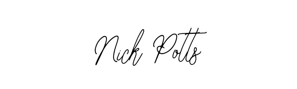 Design your own signature with our free online signature maker. With this signature software, you can create a handwritten (Bearetta-2O07w) signature for name Nick Potts. Nick Potts signature style 12 images and pictures png