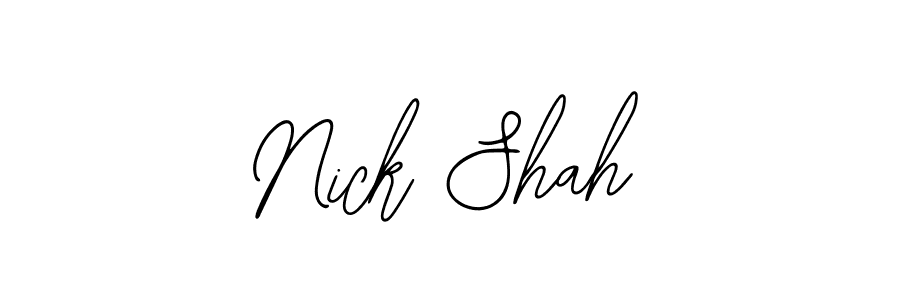 Nick Shah stylish signature style. Best Handwritten Sign (Bearetta-2O07w) for my name. Handwritten Signature Collection Ideas for my name Nick Shah. Nick Shah signature style 12 images and pictures png