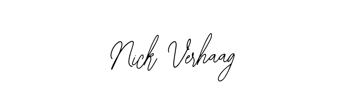 You should practise on your own different ways (Bearetta-2O07w) to write your name (Nick Verhaag) in signature. don't let someone else do it for you. Nick Verhaag signature style 12 images and pictures png