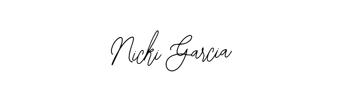 You should practise on your own different ways (Bearetta-2O07w) to write your name (Nicki Garcia) in signature. don't let someone else do it for you. Nicki Garcia signature style 12 images and pictures png