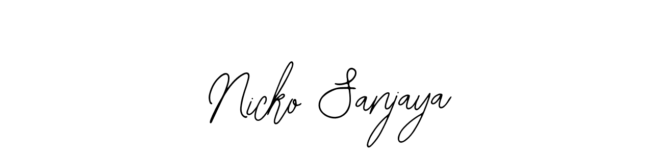 Also we have Nicko Sanjaya name is the best signature style. Create professional handwritten signature collection using Bearetta-2O07w autograph style. Nicko Sanjaya signature style 12 images and pictures png