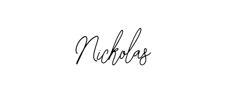 Best and Professional Signature Style for Nickolas. Bearetta-2O07w Best Signature Style Collection. Nickolas signature style 12 images and pictures png