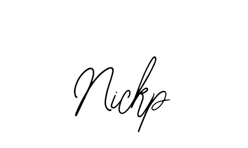 How to make Nickp signature? Bearetta-2O07w is a professional autograph style. Create handwritten signature for Nickp name. Nickp signature style 12 images and pictures png