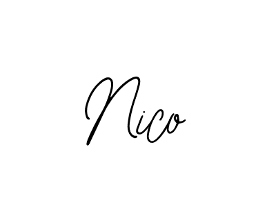 You should practise on your own different ways (Bearetta-2O07w) to write your name (Nico) in signature. don't let someone else do it for you. Nico signature style 12 images and pictures png