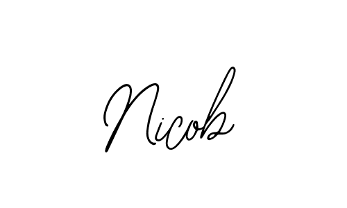 How to Draw Nicob signature style? Bearetta-2O07w is a latest design signature styles for name Nicob. Nicob signature style 12 images and pictures png