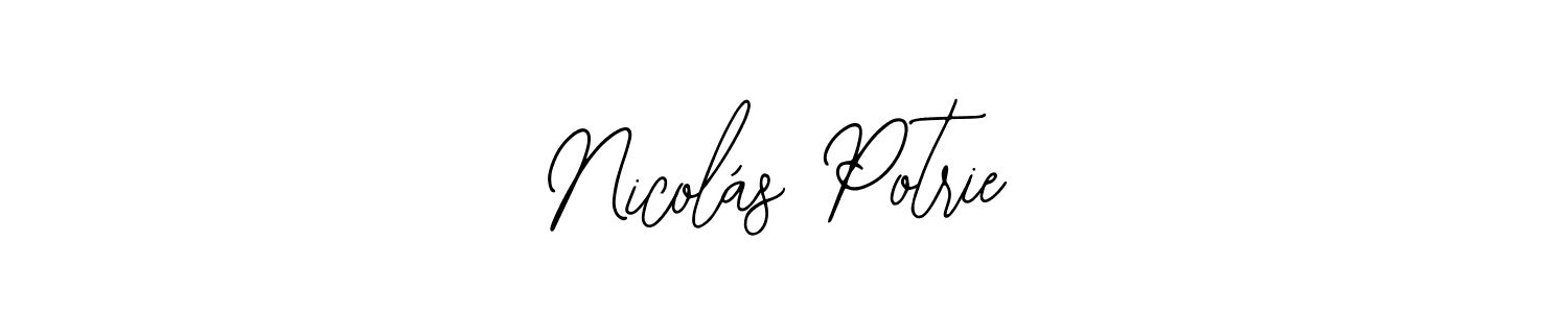 How to Draw Nicolás Potrie signature style? Bearetta-2O07w is a latest design signature styles for name Nicolás Potrie. Nicolás Potrie signature style 12 images and pictures png