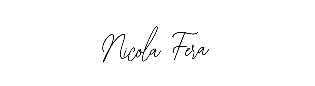 Use a signature maker to create a handwritten signature online. With this signature software, you can design (Bearetta-2O07w) your own signature for name Nicola Fera. Nicola Fera signature style 12 images and pictures png