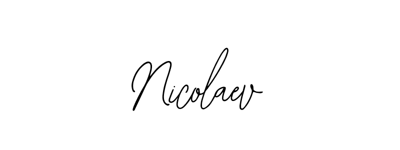 Also You can easily find your signature by using the search form. We will create Nicolaev name handwritten signature images for you free of cost using Bearetta-2O07w sign style. Nicolaev signature style 12 images and pictures png