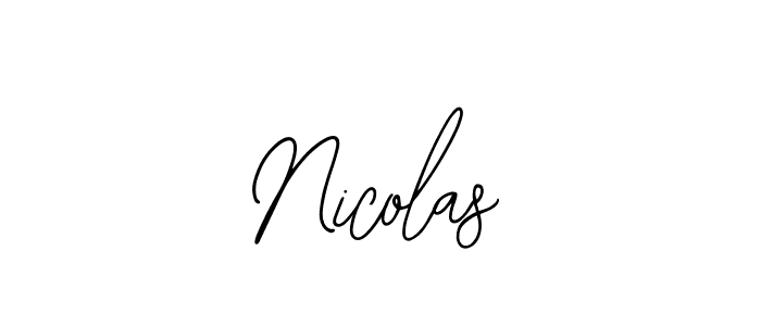 Nicolas stylish signature style. Best Handwritten Sign (Bearetta-2O07w) for my name. Handwritten Signature Collection Ideas for my name Nicolas. Nicolas signature style 12 images and pictures png