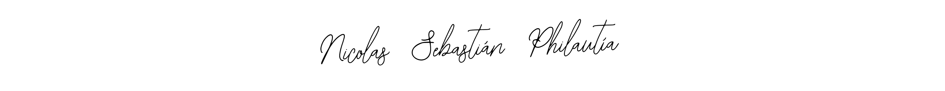 Also You can easily find your signature by using the search form. We will create Nicolas  Sebastián  Philautía name handwritten signature images for you free of cost using Bearetta-2O07w sign style. Nicolas  Sebastián  Philautía signature style 12 images and pictures png